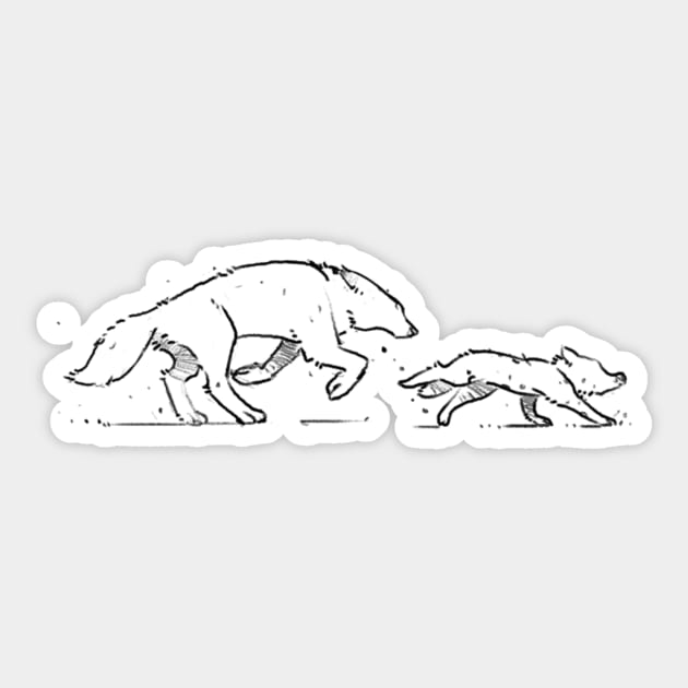 Life is Strange Wolves Choice Logo (Black) Sticker by senaeksi